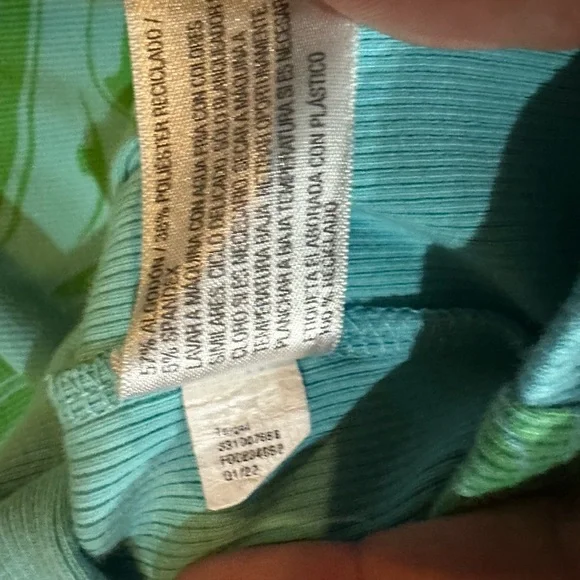 Wild Fable Green Swirl Top - Picture 4 of 4